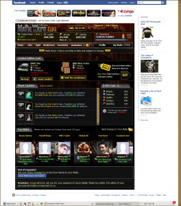 Mafia Wars: Cuba - Main page This is the initial page for Mafia Wars: Cuba. Notice the Shared Mafia Wars Resources.